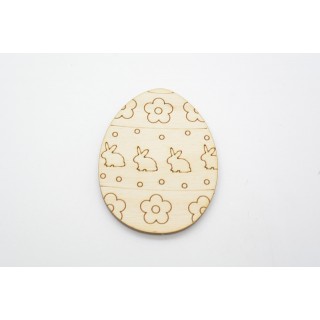 Ξύλινο Διακοσμητικό αυγό πασχαλινό