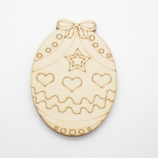 Ξύλινο Διακοσμητικό αυγό πασχαλινό