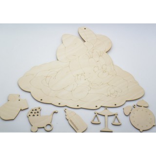 Αναμνηστικό Γέννησης για νεογέννητο minnie Αναμνηστικό Γέννησης για νεογέννητο minnie