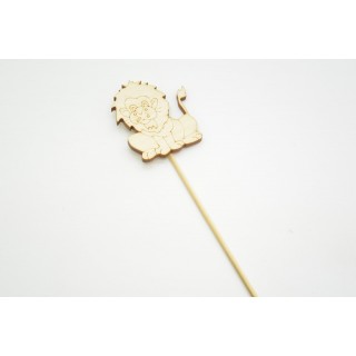 Ξύλινο Στικ λιονταράκι