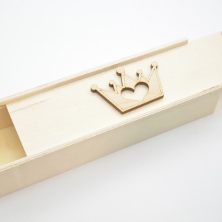 Ξύλινη Κασετίνα κορώνα