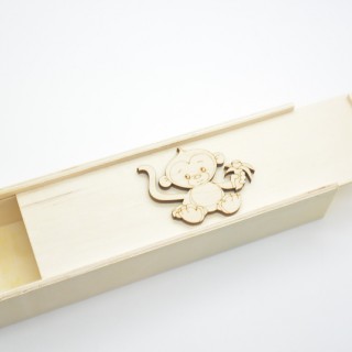 Ξύλινη Κασετίνα μαϊμουδάκι