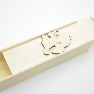 Ξύλινη Κασετίνα ελεφαντάκι