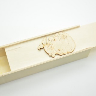 Ξύλινη Κασετίνα γοργόνα