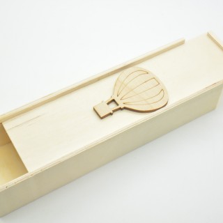 Ξύλινη Κασετίνα αερόστατο