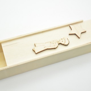 Ξύλινη Κασετίνα μικρός πρίγκιπας 