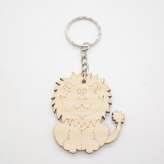 Ξύλινο Μπρελόκ λιονταράκι Ξύλινο Μπρελόκ λιονταράκι