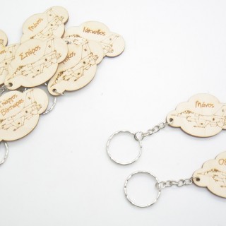 Ξύλινο Μπρελόκ αεροπλανάκι και το όνομα του παιδιού Ξύλινο Μπρελόκ αεροπλανάκι και το όνομα του παιδιού