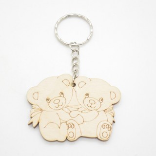 Ξύλινο Μπρελόκ αρκουδάκια Ξύλινο Μπρελόκ αρκουδάκια