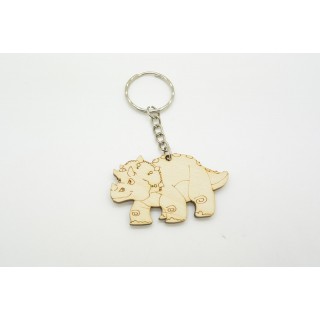 Ξύλινο Μπρελόκ δεινόσαυρος