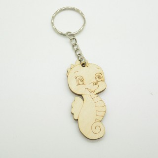 Ξύλινο Μπρελόκ ιππόκαμπος Ξύλινο Μπρελόκ ιππόκαμπος