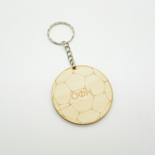 Ξύλινο Μπρελόκ μπάλα ποδοσφαίρου Ξύλινο Μπρελόκ μπάλα ποδοσφαίρου