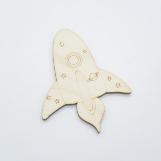 Ξύλινος Διακοσμητικός πύραυλος