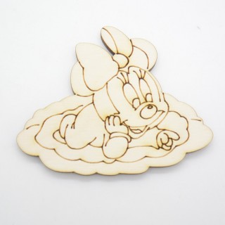 Ξύλινο Διακοσμητικό minnie 