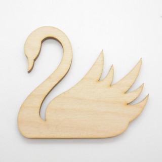 Ξύλινος Διακοσμητικός κύκνος απλός