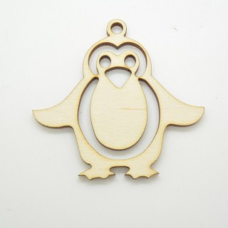 Ξύλινο Διακοσμητικό πιγκουίνος