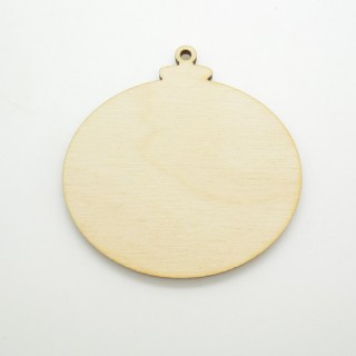 Ξύλινη Χριστουγεννιάτικη μπάλα