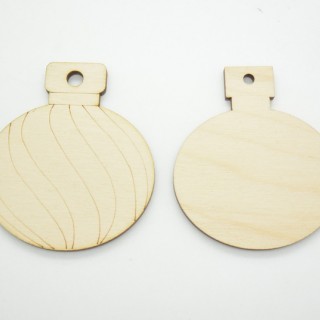 Ξύλινη Χριστουγεννιάτικη μπάλα