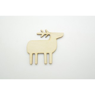 Ξύλινο Χριστουγεννιάτικο διακοσμητικό τάρανδος