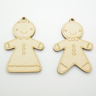 Ξύλινο Διακοσμητικό μπισκοτάκι αγόρι κορίτσι