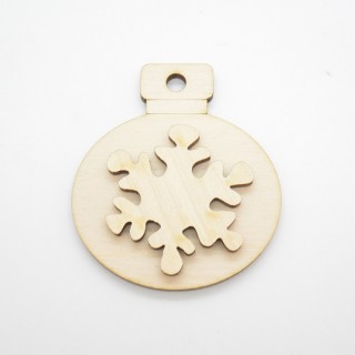 Χριστουγεννιάτικη τρισδιάσταση μπάλα νιφάδα