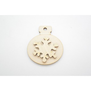 Χριστουγεννιάτικη τρισδιάσταση μπάλα νιφάδα