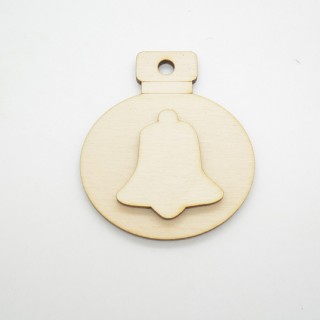 Χριστουγεννιάτικη τρισδιάσταση μπάλα καμπανούλα