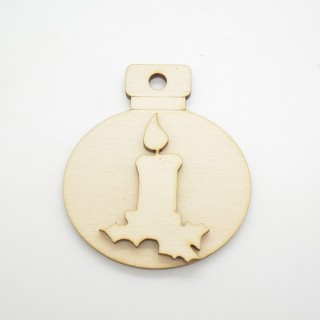 Χριστουγεννιάτικη τρισδιάσταση μπάλα κερί