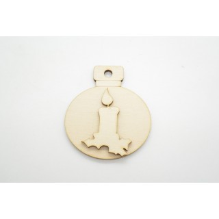 Χριστουγεννιάτικη τρισδιάσταση μπάλα κερί