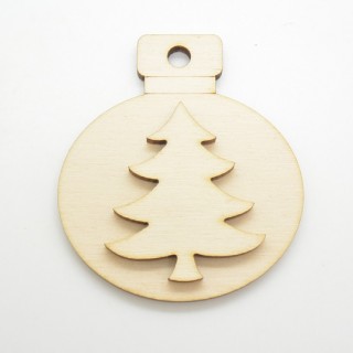 Χριστουγεννιάτικη τρισδιάσταση μπάλα έλατο