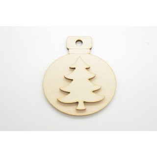 Χριστουγεννιάτικη τρισδιάσταση μπάλα έλατο