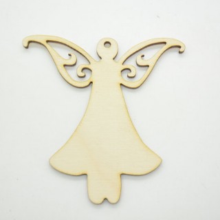 Ξύλινο Διακοσμητικό χριστουγεννιάτικο αγγελάκι